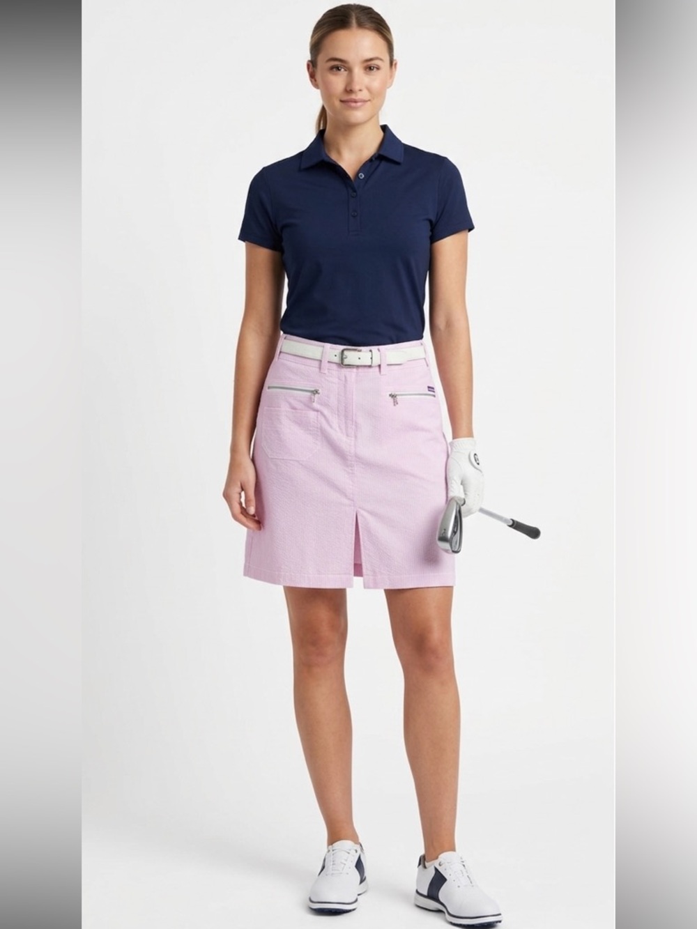 Abacus Pink Stripes Golf Skirt Size Eur 36/6 Athletic Activewear
